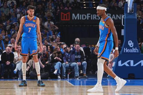 最强体！雷霆战76人先发：亚历山大、多特、杰伦威、哈滕、切特